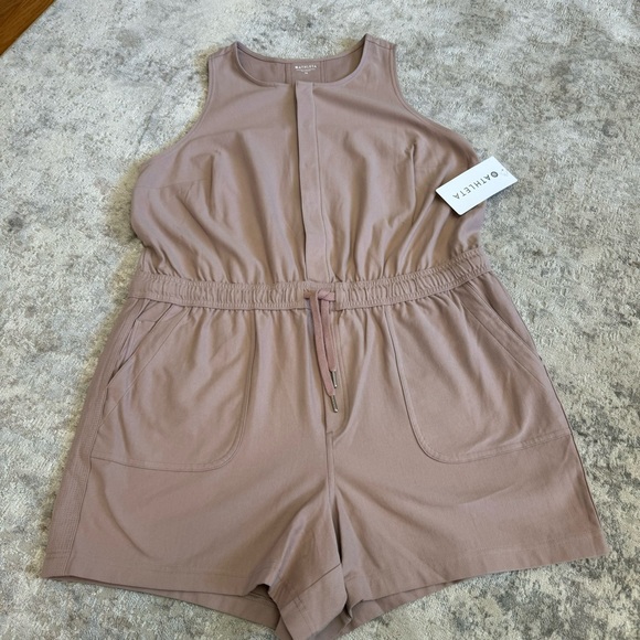 NWT Athleta Farallon Romper 1X Latte Mocha - Picture 5 of 13